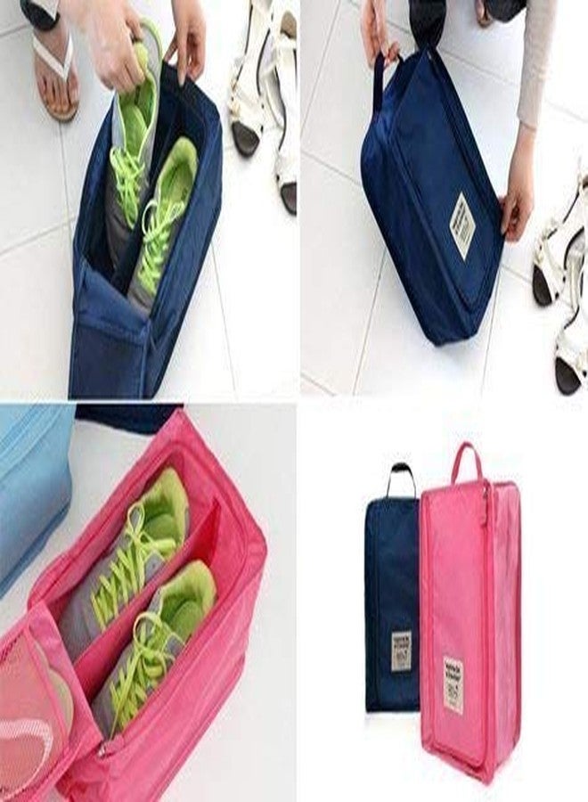 Orcoa Travelling Shoe Storage Bag, Portable Shoe Organiser, Footwear Organiser Pouch(Multicolour) (Pack of 1) - Image 3